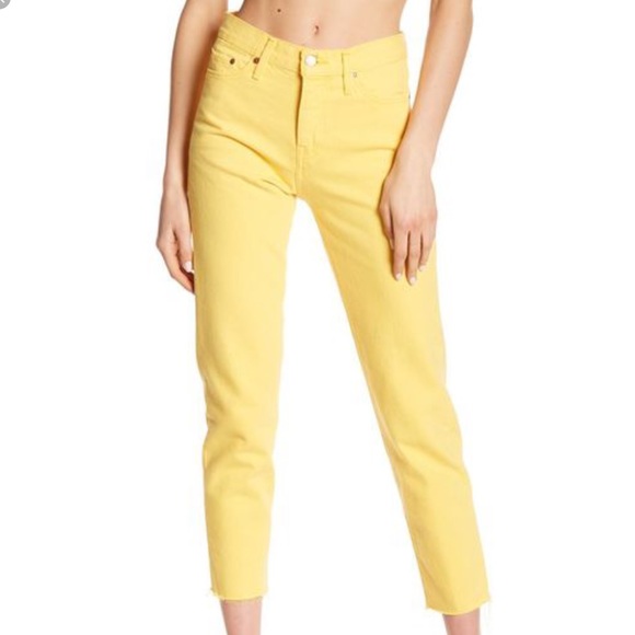 levis yellow jeans